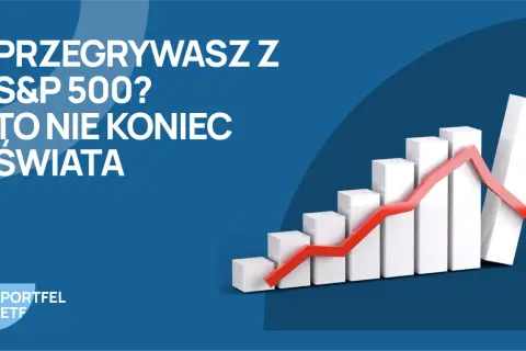 Przegrywasz z S&P 500? Wykres słupkowy z czerwoną linią spadkową. Nie koniec świata, nawet gdy inwestycje nie idą po Twojej myśli.