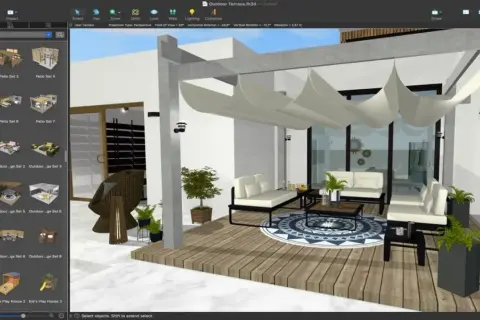Software per progettare spazi esterni, ideale per chi cerca idee per la sua nuova casa.