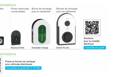 Prises et bornes de recharge pour véhicules électriques, offrant une grande puissance prise électrique. Solutions pour la mobilité électrique.