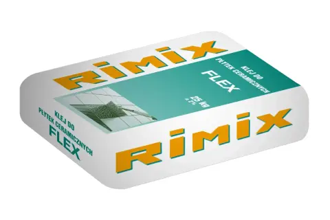 Opakowanie kleju do płytek ceramicznych Rimix Flex 25 kg.