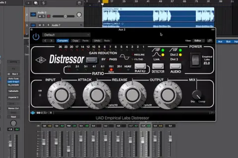 UAD Empirical Labs Distressor Plugin: Ein digitales Nachbau des legendären Kompressors, bereit für deine Spuren.