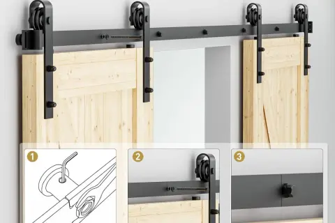 Zrób to sam! Drzwi stajenne barn door z systemem przesuwnym