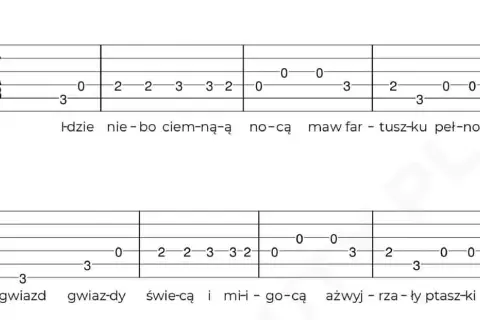 Ciemna noc na gitarze: proste chwyty i wskazówki dla każdego!