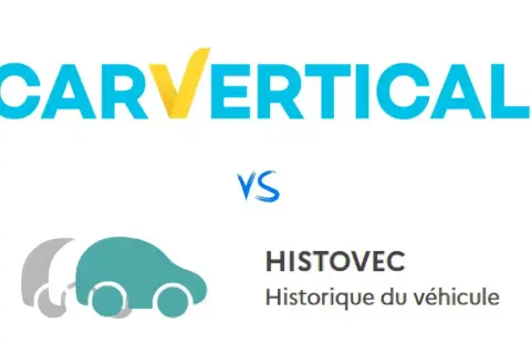 Comparaison entre CARVERTICAL et Histovec pour l'historique du véhicule.