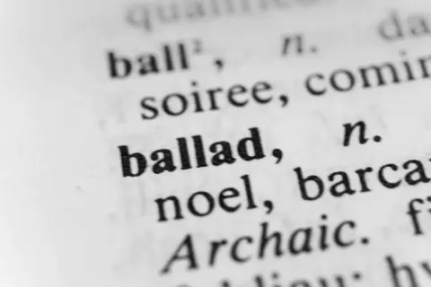 Słowo "ballad" w słowniku. Jak mawiają, perfect wszystko ma swój czas tekst.
