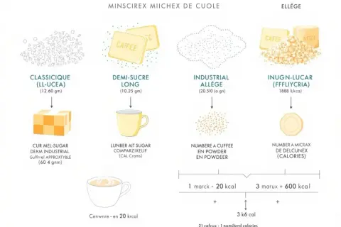 Combien de calories dans un morceau de sucre ? Et les sucres cachés ?