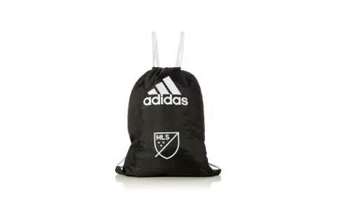 Sacca Adidas nera con logo MLS, perfetta per portare con te l'essenziale per il tuo allenamento.