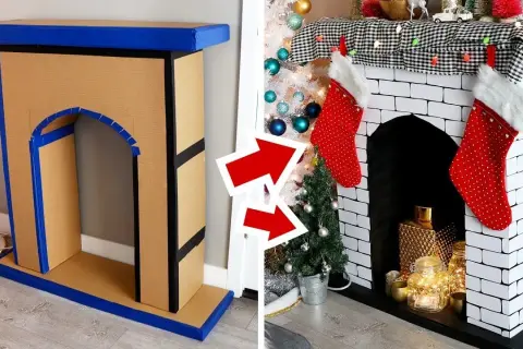 Kominek z kartonu: Stwórz tanią i efektowną dekorację DIY!