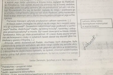 Rozprawka o bohaterze literackim, którego podziwiam - cechy i inspiracje