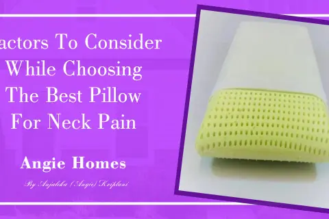 Learn how to choose a pillow for neck pain. This image shows a perforated pillow, a key factor in comfort.
