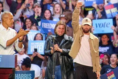 Kogo popiera Eminem? Kontrowersyjne wsparcie dla Kamali Harris