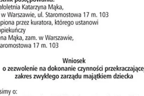 Jak napisać wniosek o zarządzanie majątkiem małoletniego skutecznie?
