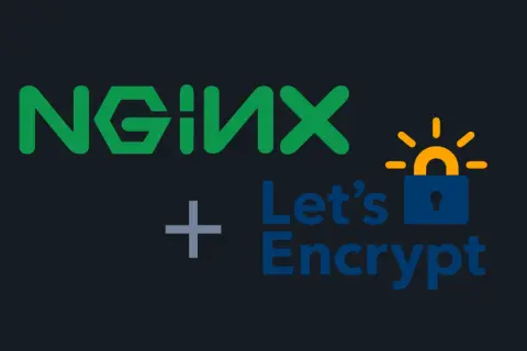 Logo NGINX + icône cadenas Let's Encrypt, symbolisant l'intégration de certbot pour sécuriser les sites web.