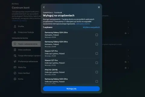 Jak wylogować się z Facebooka z innych urządzeń dla bezpieczeństwa