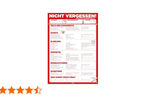 Packliste für den Urlaub: Geld, Dokumente, Kleidung, Kosmetik, Reiseapotheke und Sonstiges. Was sonst noch fehlt?
