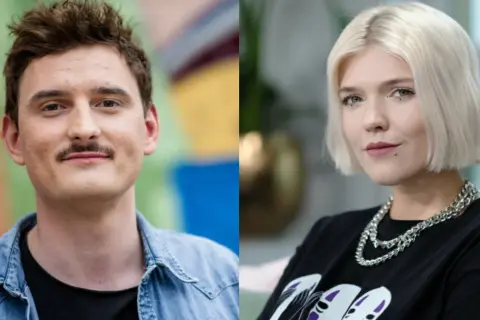 Daria Zawiałow i Dawid Podsiadło, dwójka artystów, którzy razem tworzą muzykę.