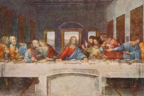 The Last Supper, a masterpiece by renaissance artists, depicts Jesus and his disciples at their final meal.