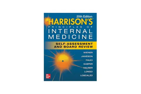 Okładka "Harrison's Principles of Internal Medicine, 20th Edition: Self-Assessment and Board Review". Zawiera przykłady testów Harrisona.