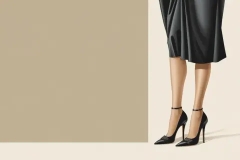 Eleganckie czarne szpilki z ozdobami. Co zrobić, gdy za duże buty psują stylizację?