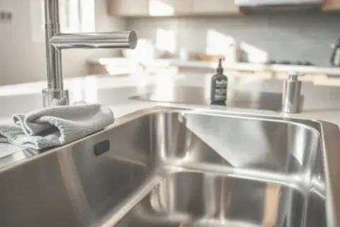 Jak wypolerować zlew ze stali nierdzewnej? Domowe triki na blask!