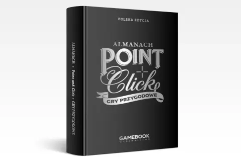 Okładka "Almanachu Point-and-Click: Gry Przygodowe" w polskiej edycji.