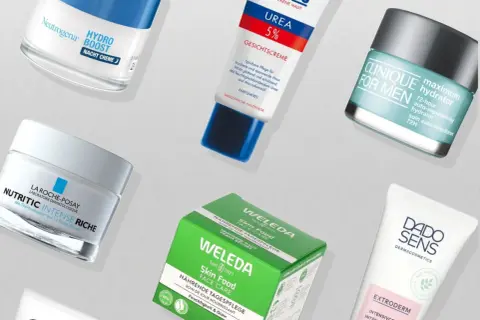 Hautpflegeprodukte wie Neutrogena, Clinique und Weleda, viele davon kosmetik ohne duftstoffe und konservierungsmittel, für empfindliche Haut.