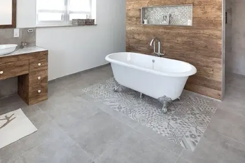 Elegante Badezimmer mit grauen Fliesen: Ideen und Tipps zur Gestaltung
