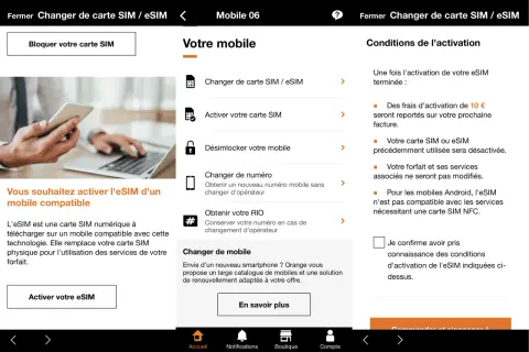 Activation d'une eSIM : une solution pratique pour votre mobile. Découvrez l'avantage eSIM pour une gestion simplifiée de votre forfait.