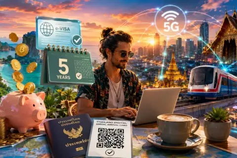 Planujesz podróż do Tajlandii? Zobacz, jak łatwo uzyskać wizę i cieszyć się 5G, pięknymi plażami i nowoczesnym miastem.