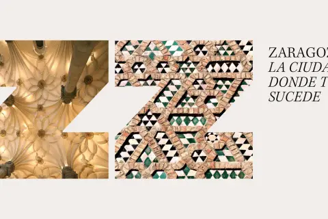 Zaragoza, la ciudad donde todo sucede. Las ferias de Zaragoza se presentan con un diseño que evoca la arquitectura y los azulejos de la ciudad.