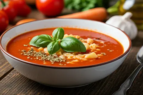 Ile kalorii ma zupa pomidorowa z makaronem? Zaskakujące wartości!