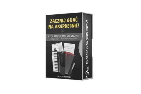 Zacznij grać na akordeonie! Kurs online z e-bookiem, nutami i wskazówkami. Naucz się grać na akordeonie guzikowym.