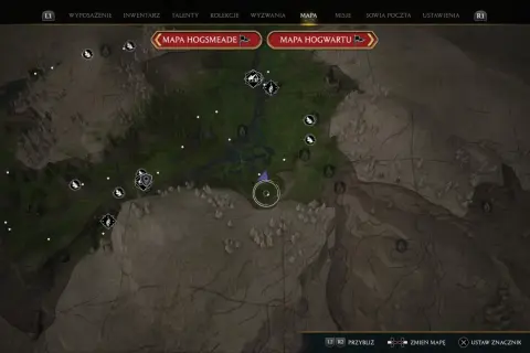 Mapa Hogwartu w grze Hogwarts Legacy. Szukasz miejsca, gdzie można zdobyć smarki trolla?