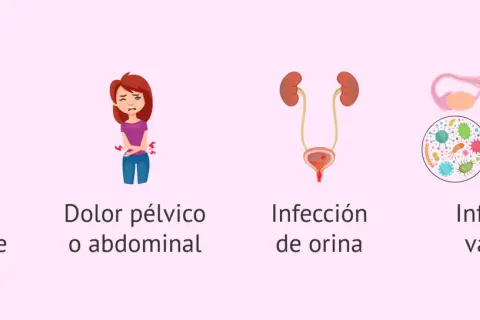 Sangrado abundante, dolor pélvico, infección de orina e infección vaginal son síntomas que pueden indicar un aborto retenido.