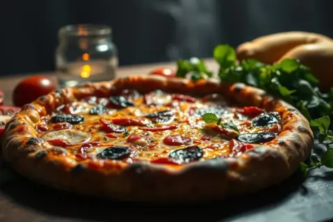 Ile kalorii ma pizza 32 cm? Odkryj sekrety lżejszej wersji
