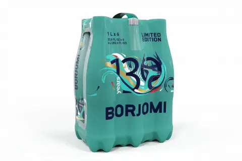 Woda Borjomi w limitowanej edycji, 6 butelek po 1L. Odkryj jej unikalne właściwości.