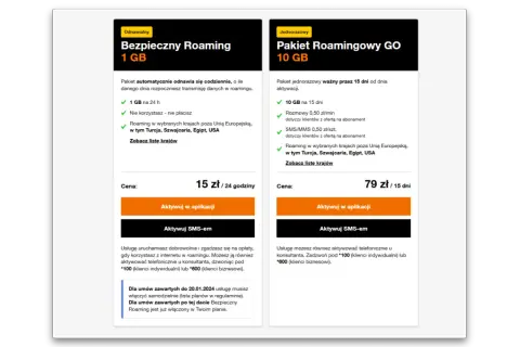 Pakiet roamingowy GO 10 GB na 15 dni, obejmuje m.in. Turcję. Idealny na wakacje, by mieć pewność łączności.