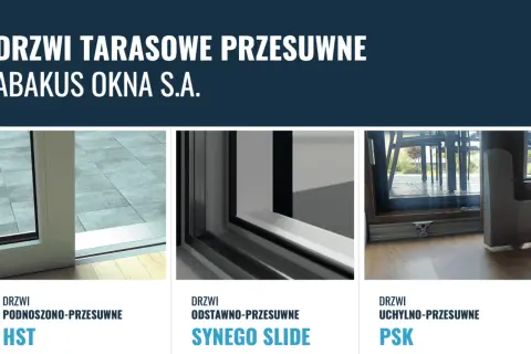 Poznaj różne rodzaje okna przesuwne: HST, Synego Slide i PSK. Idealne do Twojego tarasu.