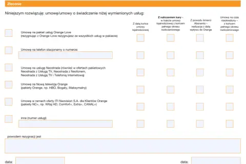 Czy można odstąpić od umowy zawartej w salonie Orange? Sprawdź, co musisz wiedzieć