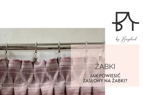 Zasłony na żabki wiszą na karniszu. Dowiedz się, jak powiesić zasłony na żabki, by stworzyć elegancką aranżację.
