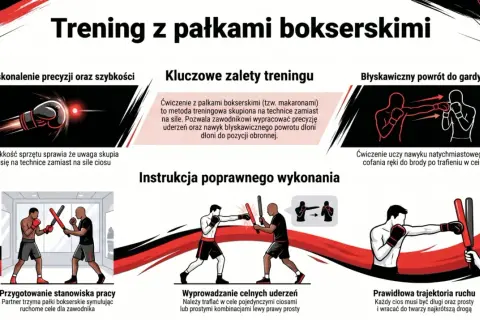 Trening bokserski z pałkami poprawia precyzję i szybkość ciosów. Ćwiczenia z tym sprzętem skupiają się na technice, a nie sile.