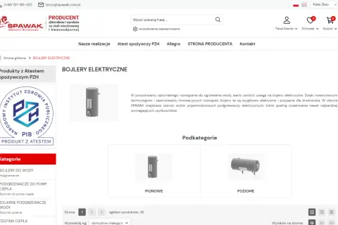 Bojlery elektryczne SPAWAK – dowiedz się, ile grzeje się woda w bojlerze. Oferta obejmuje modele pionowe i poziome.