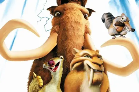 Manny, Sid, Diego i Scrat z epoki lodowcowej 6, gotowi na kolejne przygody.