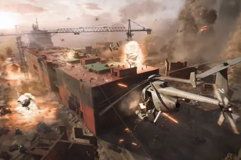 Bitwa na morzu z helikopterami i eksplozjami. Sprawdź Battlefield 2042 wymagania, by cieszyć się taką akcją!