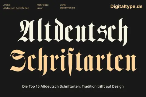 Zwei Zeilen mit altdeutscher Schrift, die "Altdeutsch Schriftarten" darstellen. Perfekt für ein Tattoo, das Tradition und Design vereint.