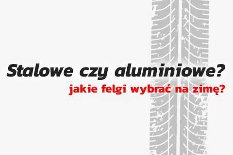 Stalowe czy aluminiowe? Pytanie, jakie felgi wybrać na zimę, jest kluczowe dla bezpieczeństwa. W tle bieżnik opony.