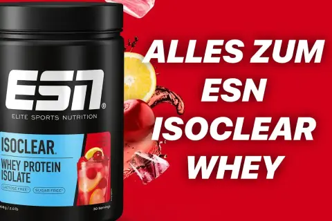 ESN Isoclear Whey Protein Isolate 300g: Erfrischender Kirsch-Zitronen-Geschmack für dein Training. Laktose- & zuckerfrei.