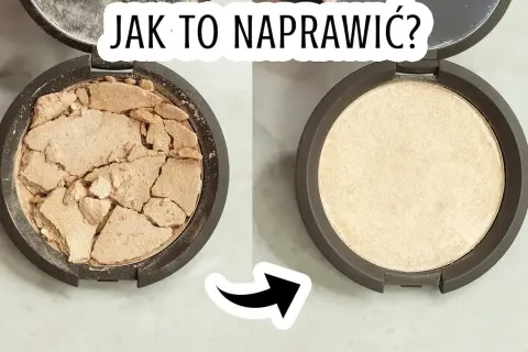 Napraw pokruszony rozświetlacz bez alkoholu proste triki!
