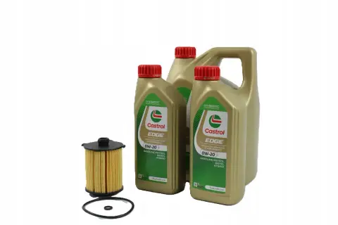 Olej Castrol EDGE 0W-20 i filtr oleju, idealny zestaw do Twojego Volvo V40 D3.