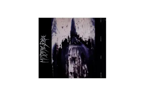 Okładka albumu "The Turn, Loose, The Swans" z mrocznym, abstrakcyjnym obrazem i napisem "MY DYING BRIDE".